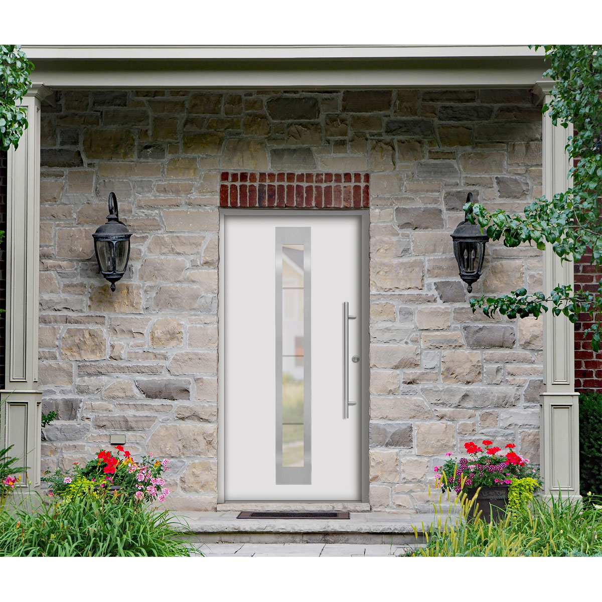 SplenDoor  Premium-Haustür Passivedoor Malmo energiesparend weiss 100 x 200 cm rechts Bild 2