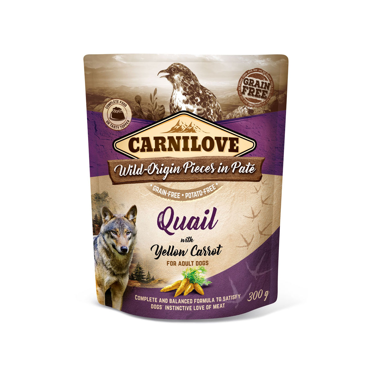 CARNILOVE Paté Wachtel und gelbe Karotte 300 g