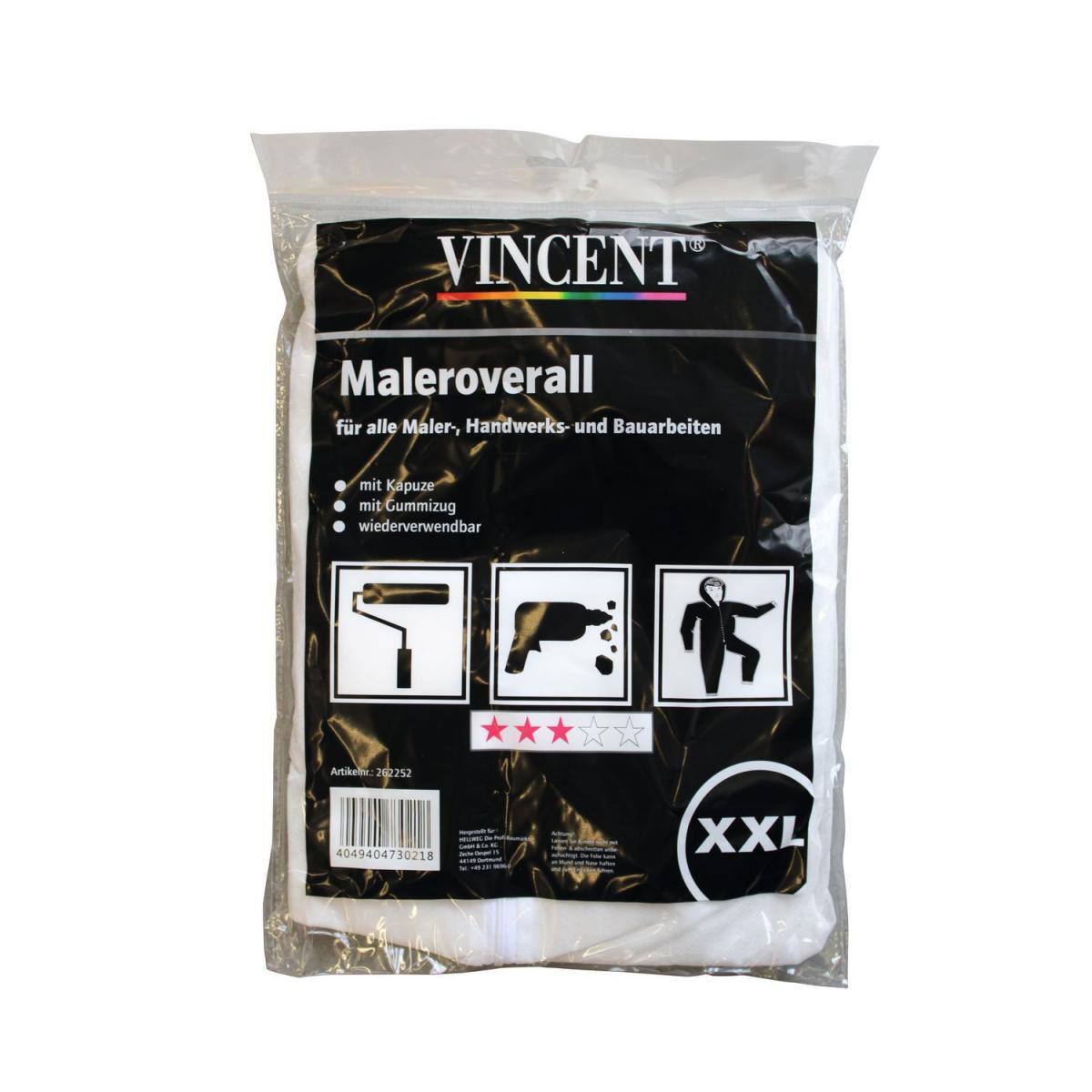 Vincent Maleroverall mit Kapuze Größe XXL Vincent Maleroverall mit Kapuze Größe XXL