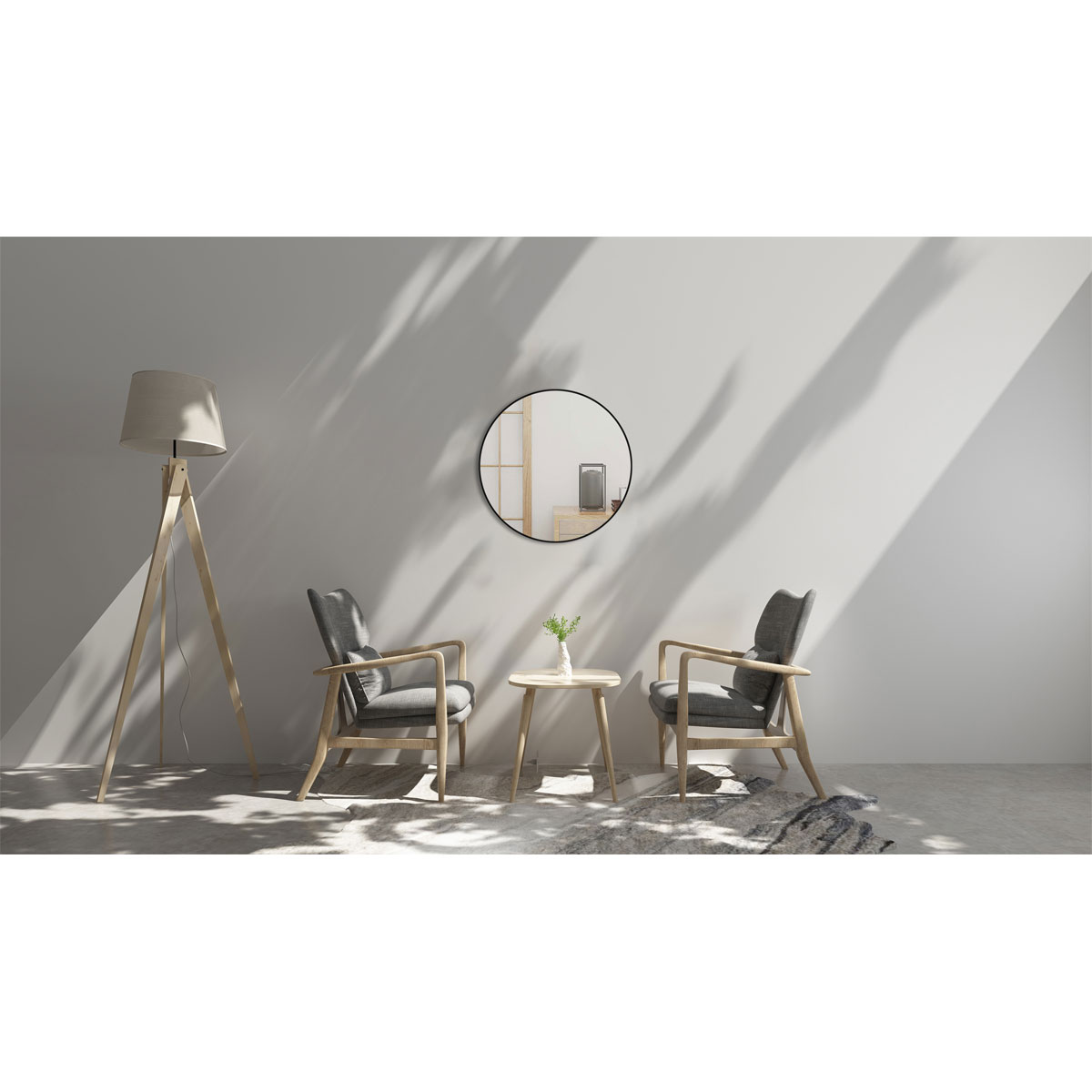 DSK  Design Spiegel Black Rondo Negro Dm 60 cm Bild 3