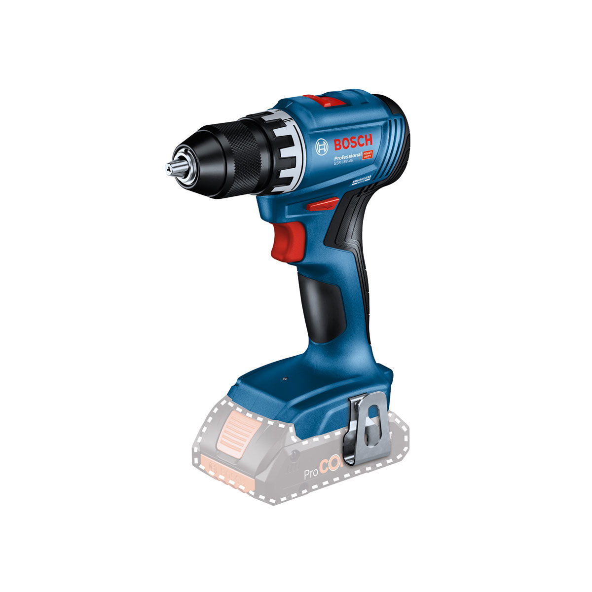 Bosch Akku-Bohrschrauber GSR 18 V-45 Professional mit L-Case Pick & Click Bild 2