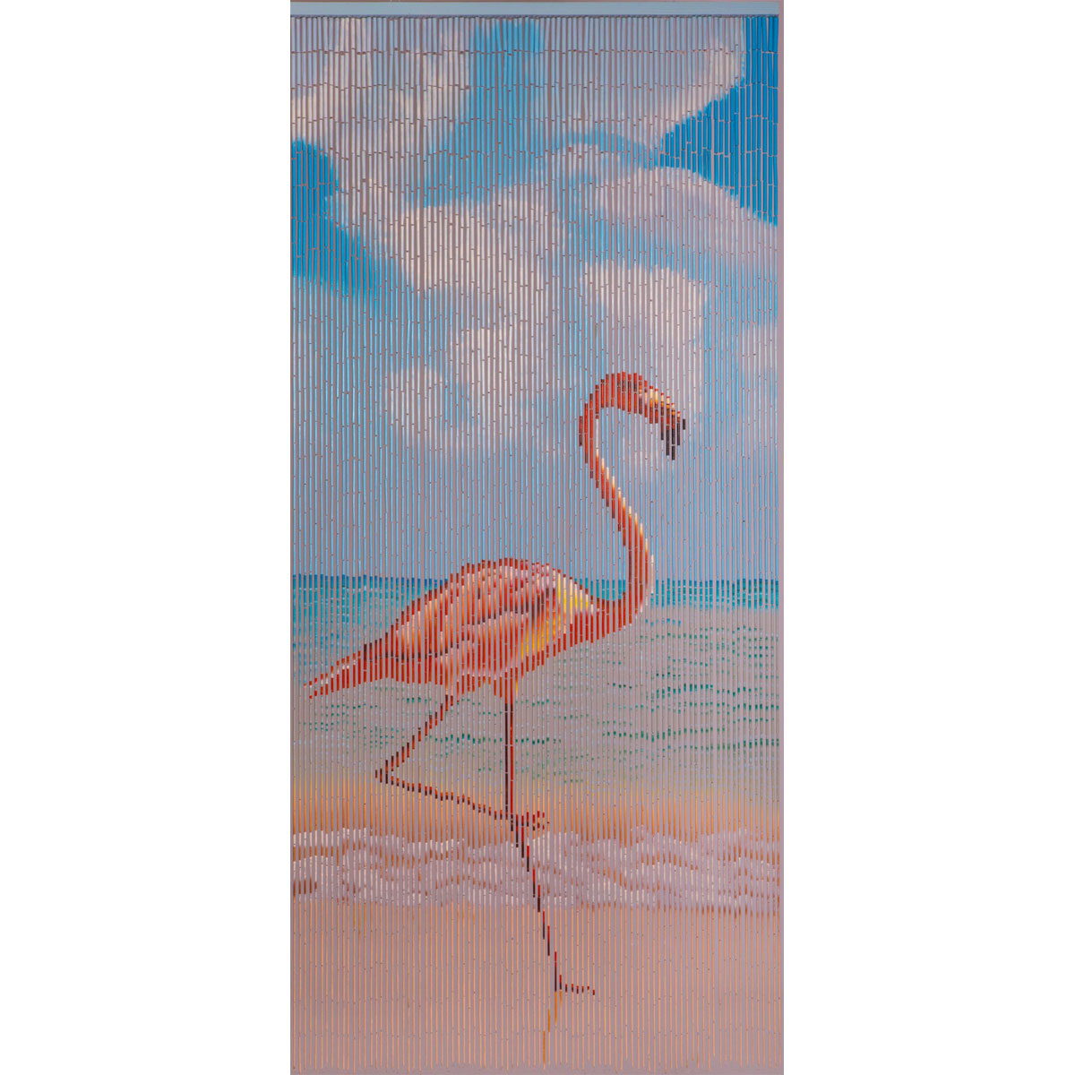 Deko-Vorhang Flamingo
