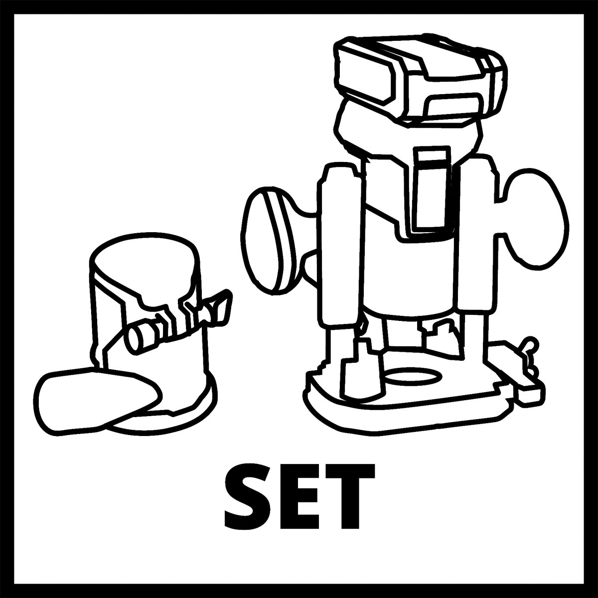 Einhell  Akku-Oberfräse /-Kantenfräse TP-RO 18 Set Li BL - Solo Bild 7