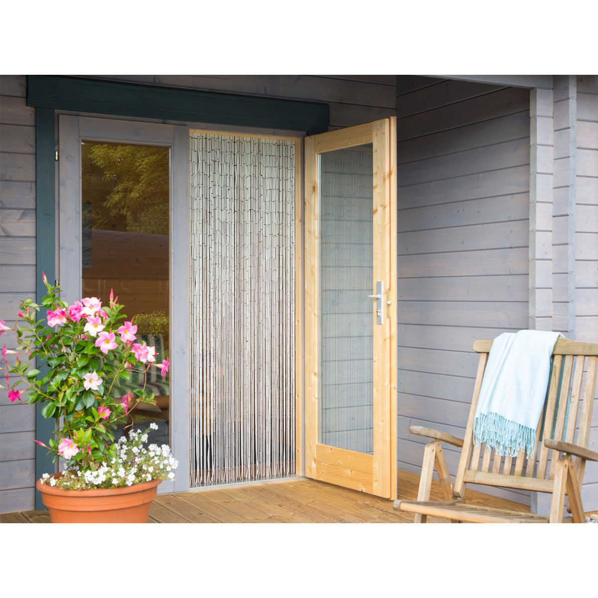 Deko-Vorhang UNI weiß Bild 3