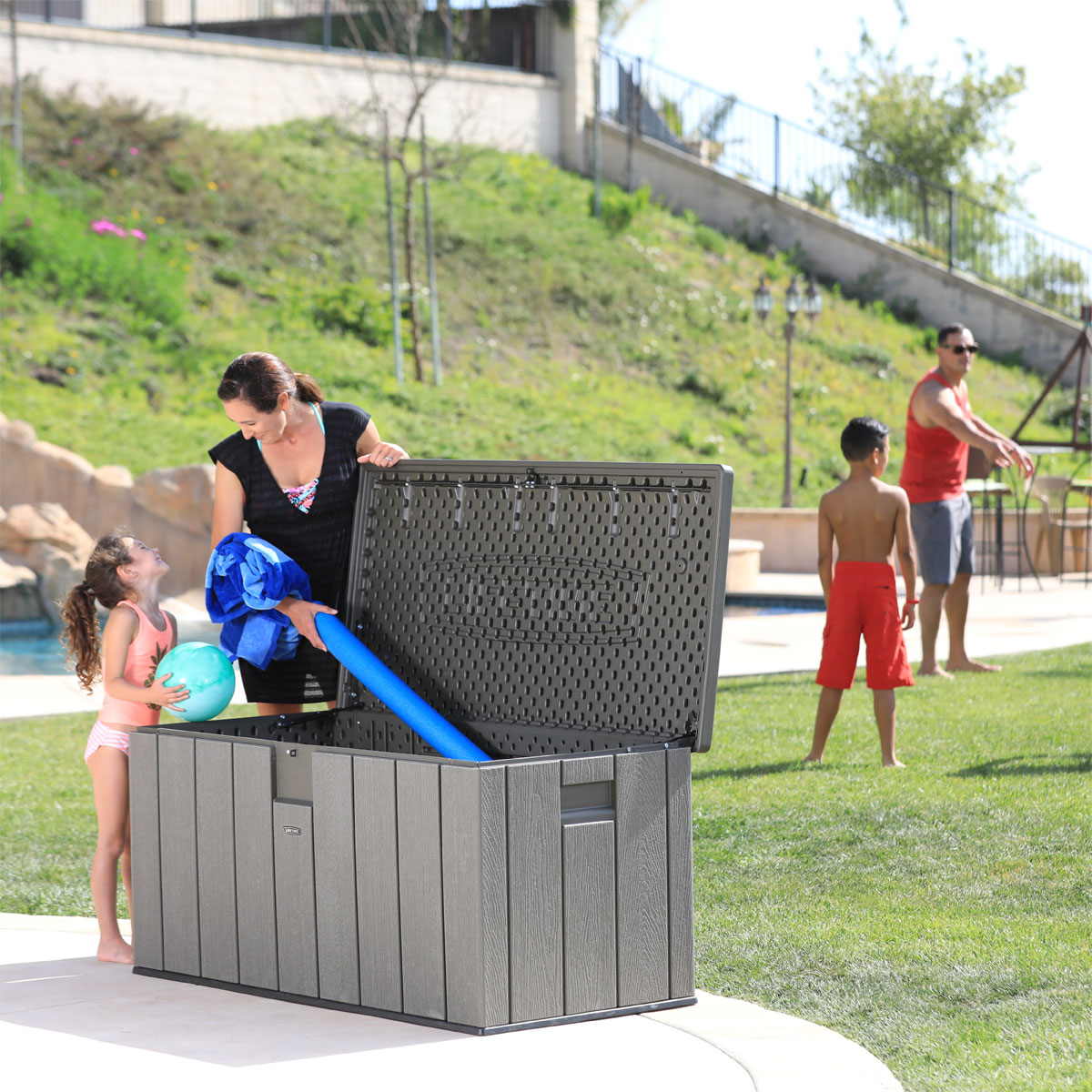 Lifetime Kissenbox 570 L 71,9x150,7x69,1cm Grau Bild 7