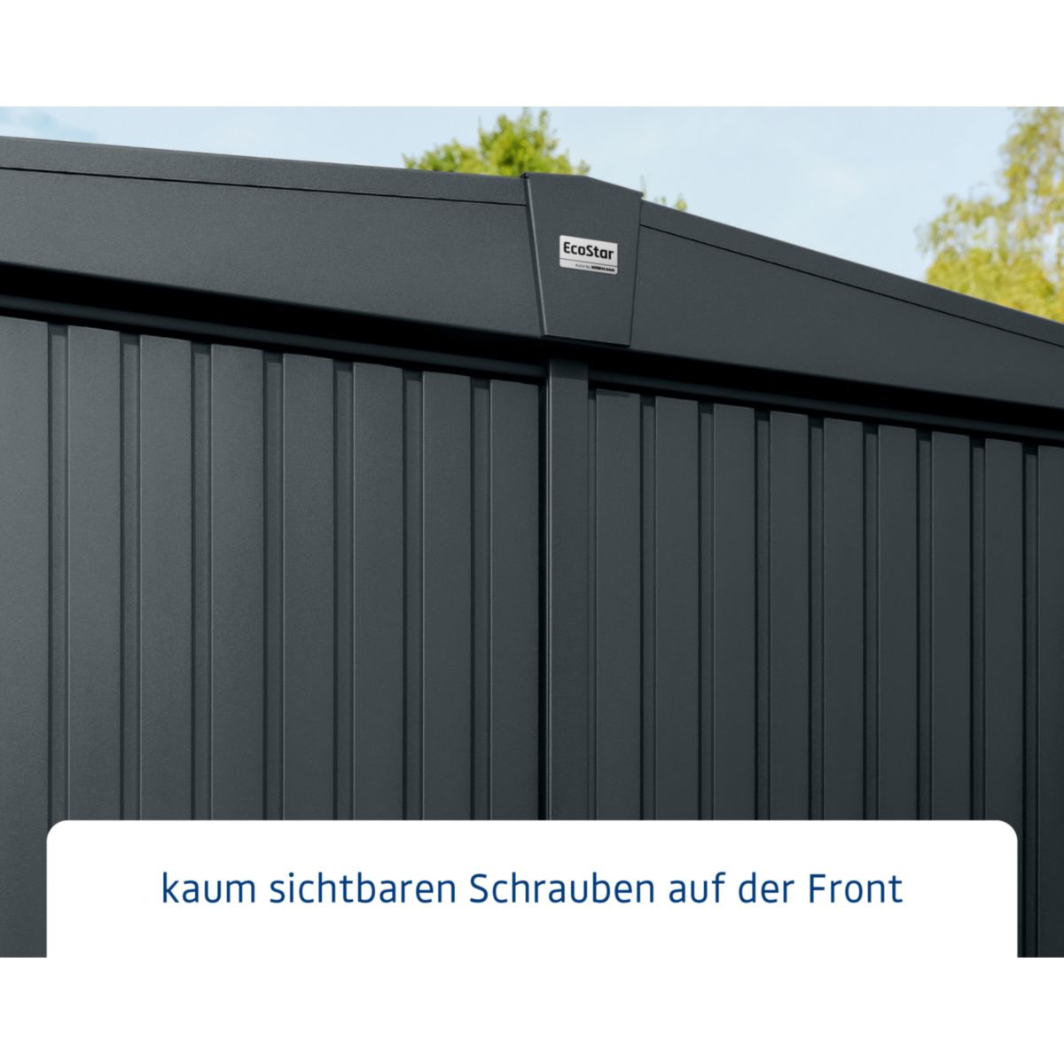 EcoStar  Gerätehaus Trend-STyp 2RAL7016 2 flg Bild 5