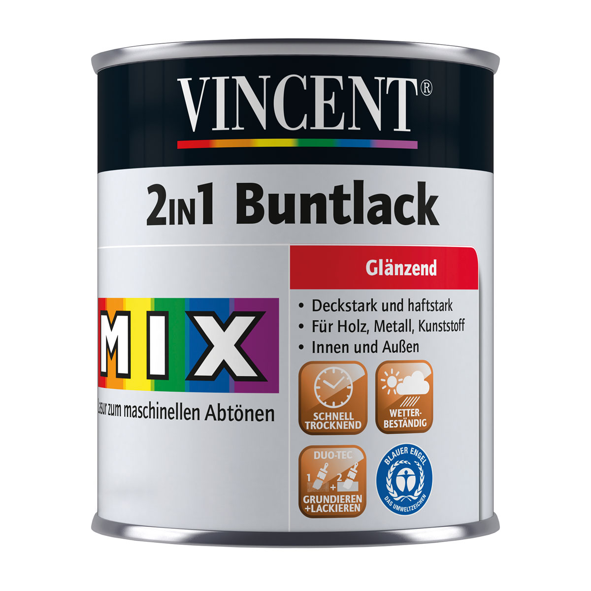 Vincent Lack 2in1 Buntlack MIX IT! glänzend 0,75 l