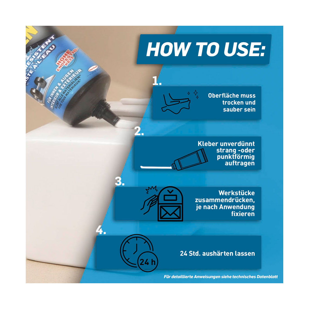Pattex Montagekleber Kleben statt Bohren Wasserresistent 142 g Bild 4