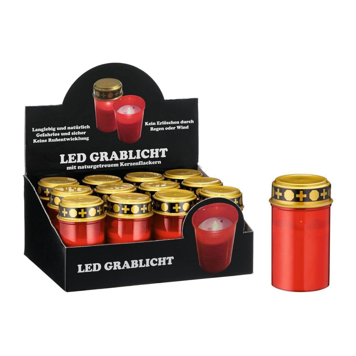 LED-Grablicht batteriebetrieben LED-Grablicht batteriebetrieben