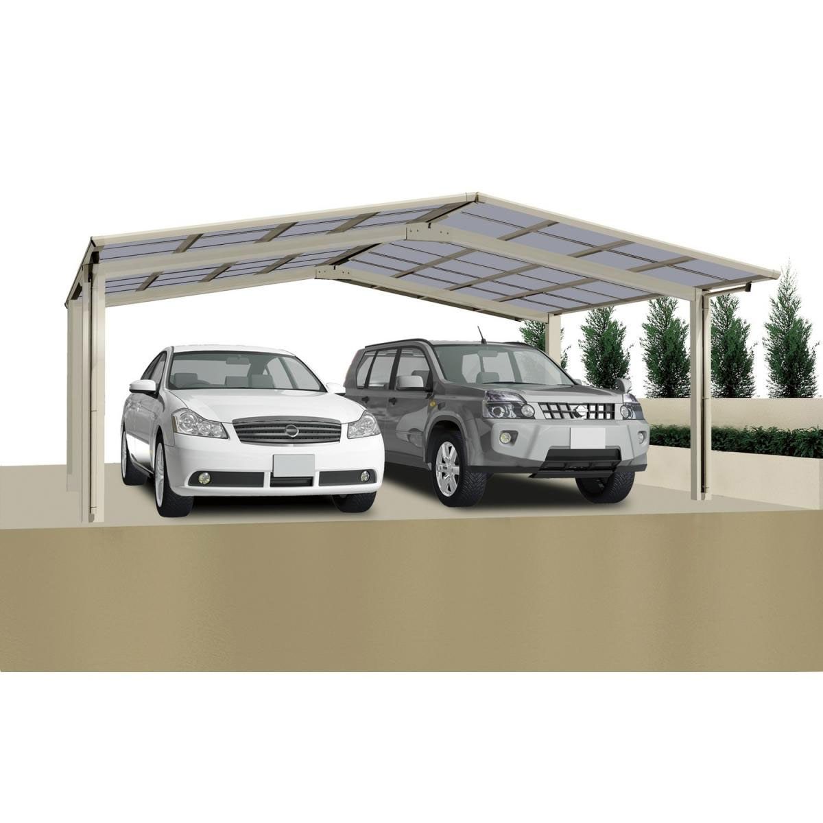Ximax Carport Alu Linea 80 M Edelstahl-Look