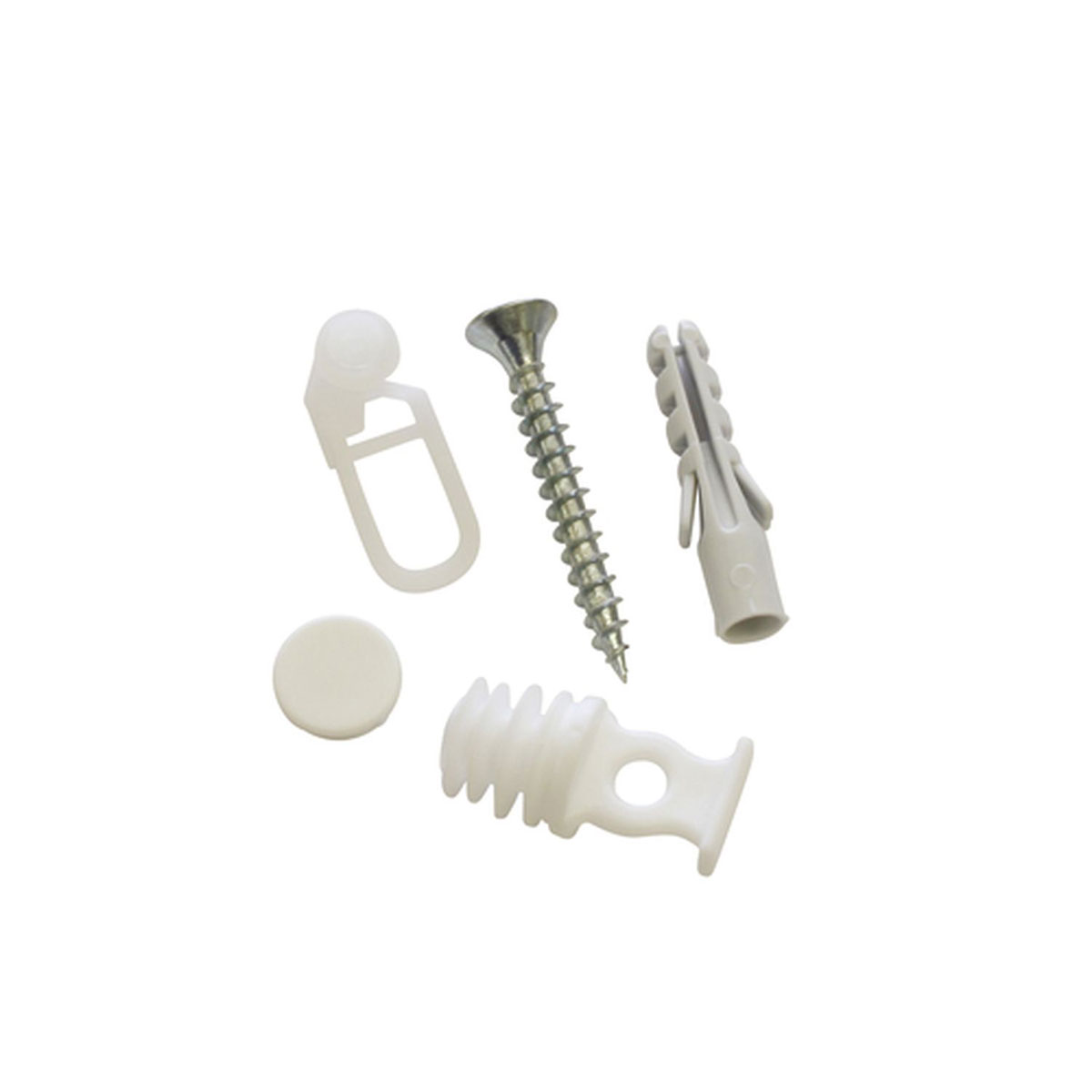 Gardinia Vorhangschienen Zubehör-Set weiß