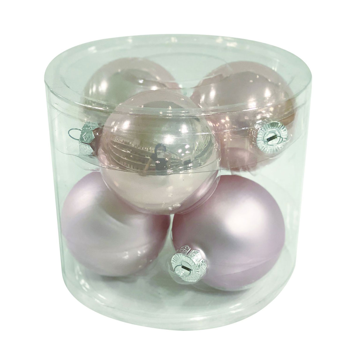 Ambientis Glaskugeln 8 cm Rosa Mix 6 Stk.