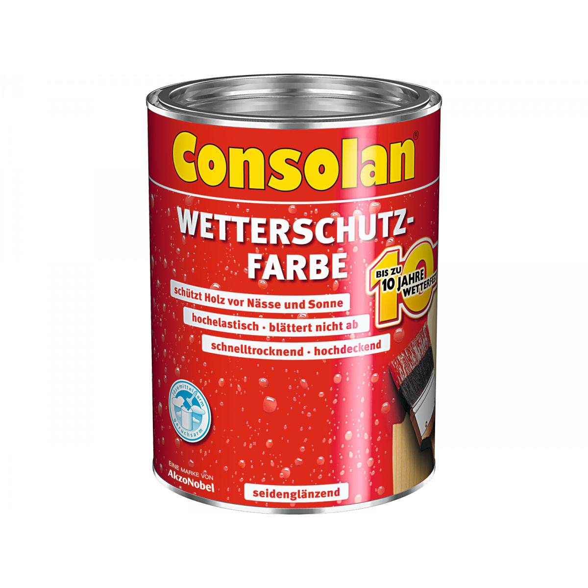 Consolan Wetterschutzfarbe weiß 2,5 L