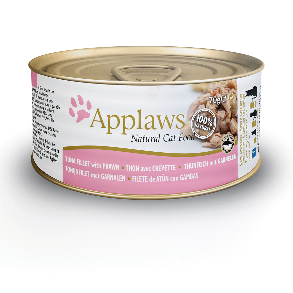 Applaws Katzenfutter Thunfischfilets und Garnelen 70 g