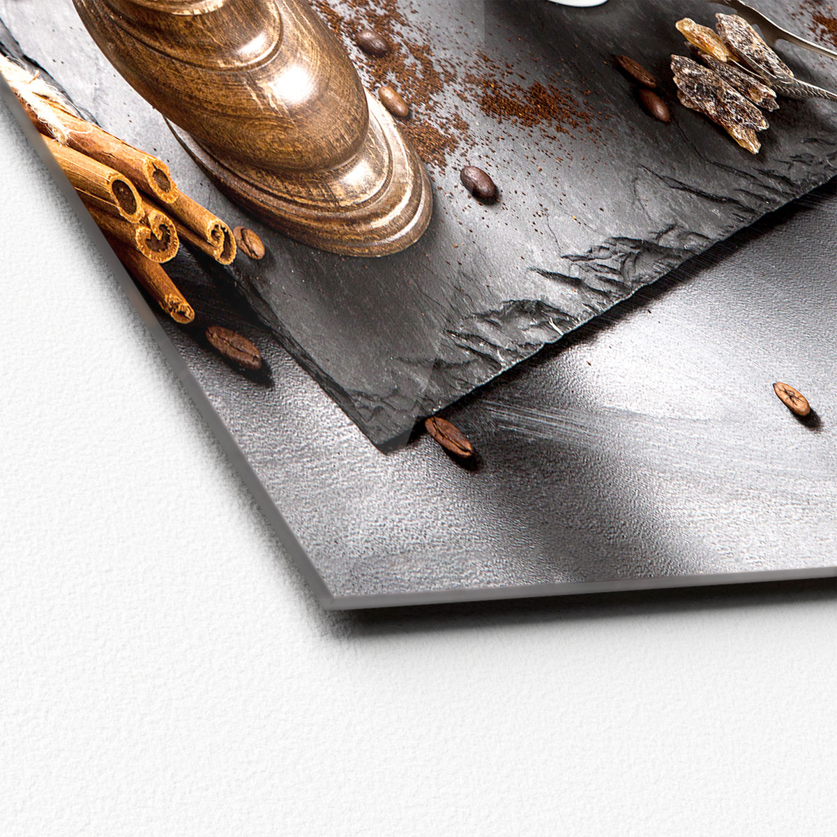 Glas-Art Cafe I 30 x 30 Glasbild Bild 2