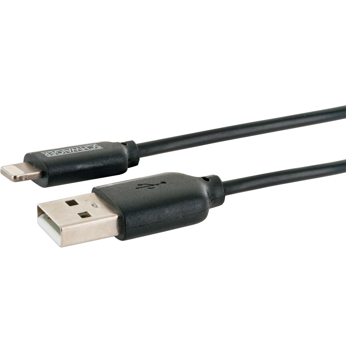 Schwaiger Sync- und Ladekabel Apple Lightning 0,5m weiß