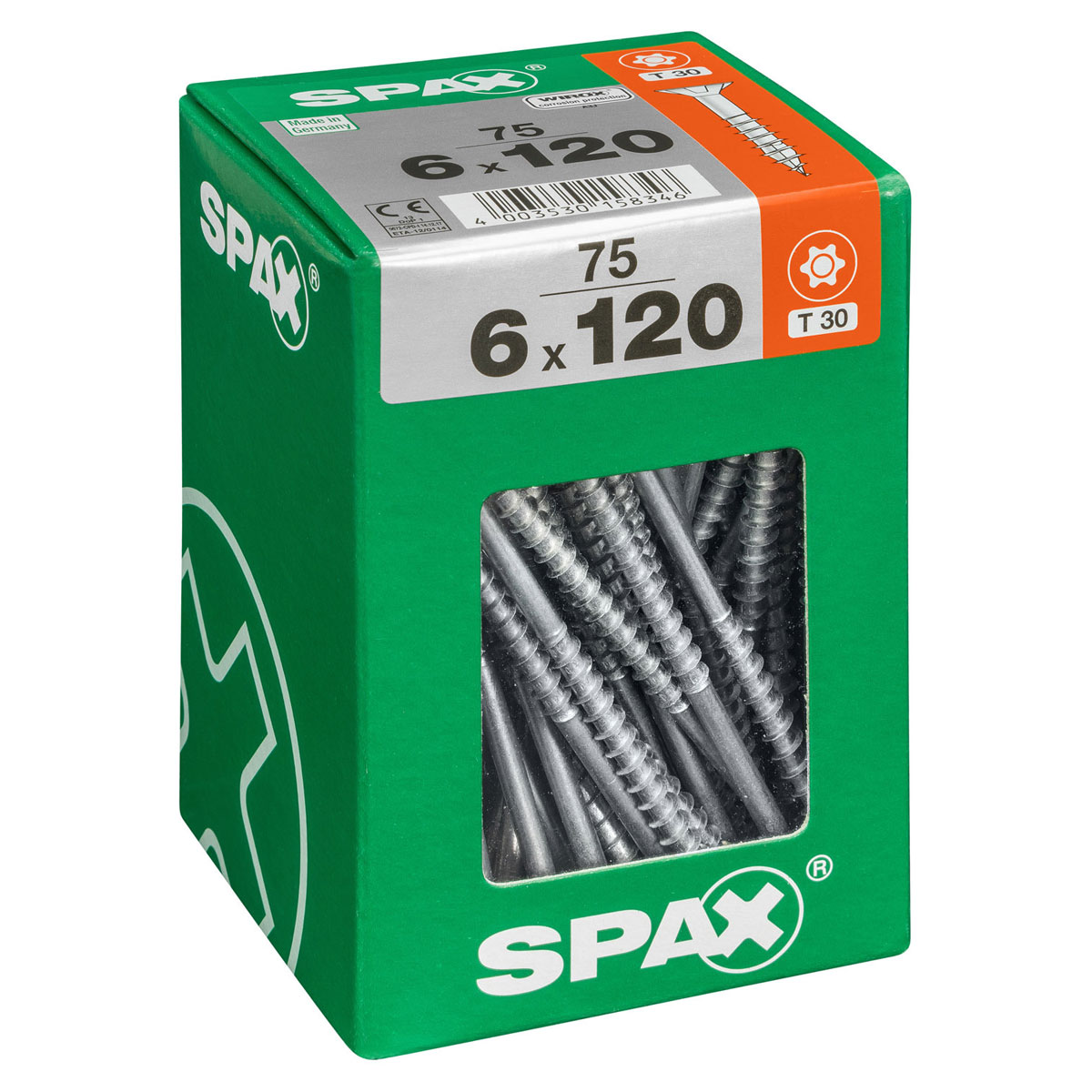 Spax Universalschrauben WIROX Senkkopf 120 x 6 mm 75 St. Bild 1