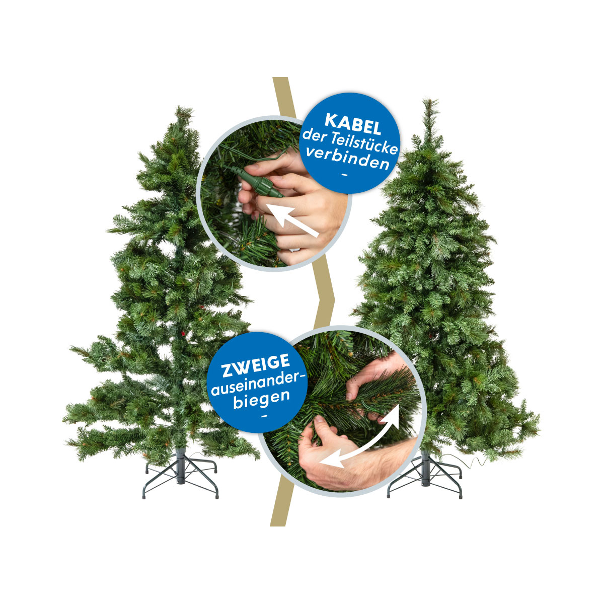 Künstlicher Weihnachtsbaum Mesa Fichte inkl. LEDs 180 cm Grün Bild 9