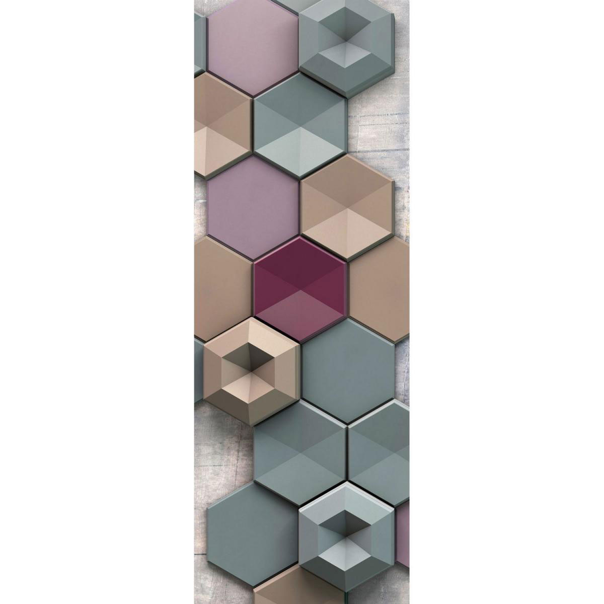 Komar Vlies-Fototapete Hexagon 1-teilig 100 x 280 cm
