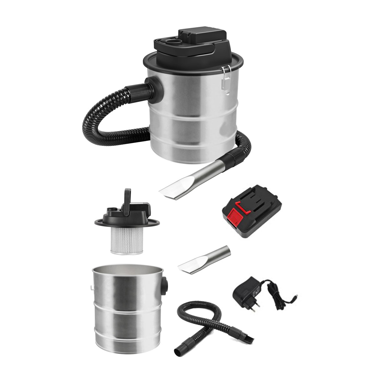 Akku-Aschesauger mit Motor 12 L Bild 2