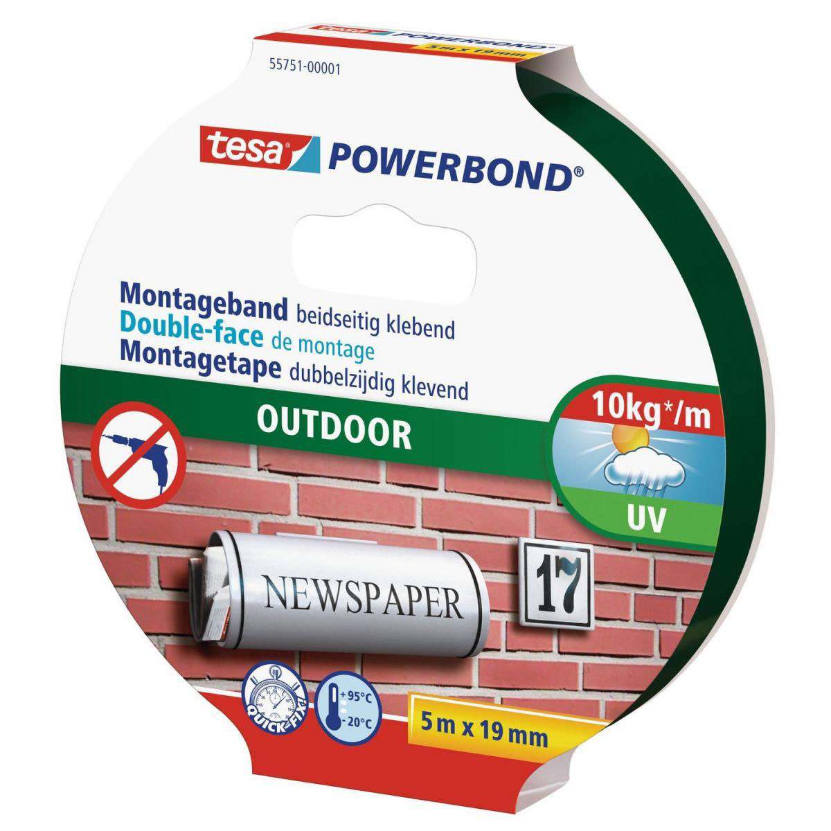 Tesa Powerbond 1,5mx19 mm Bild 2