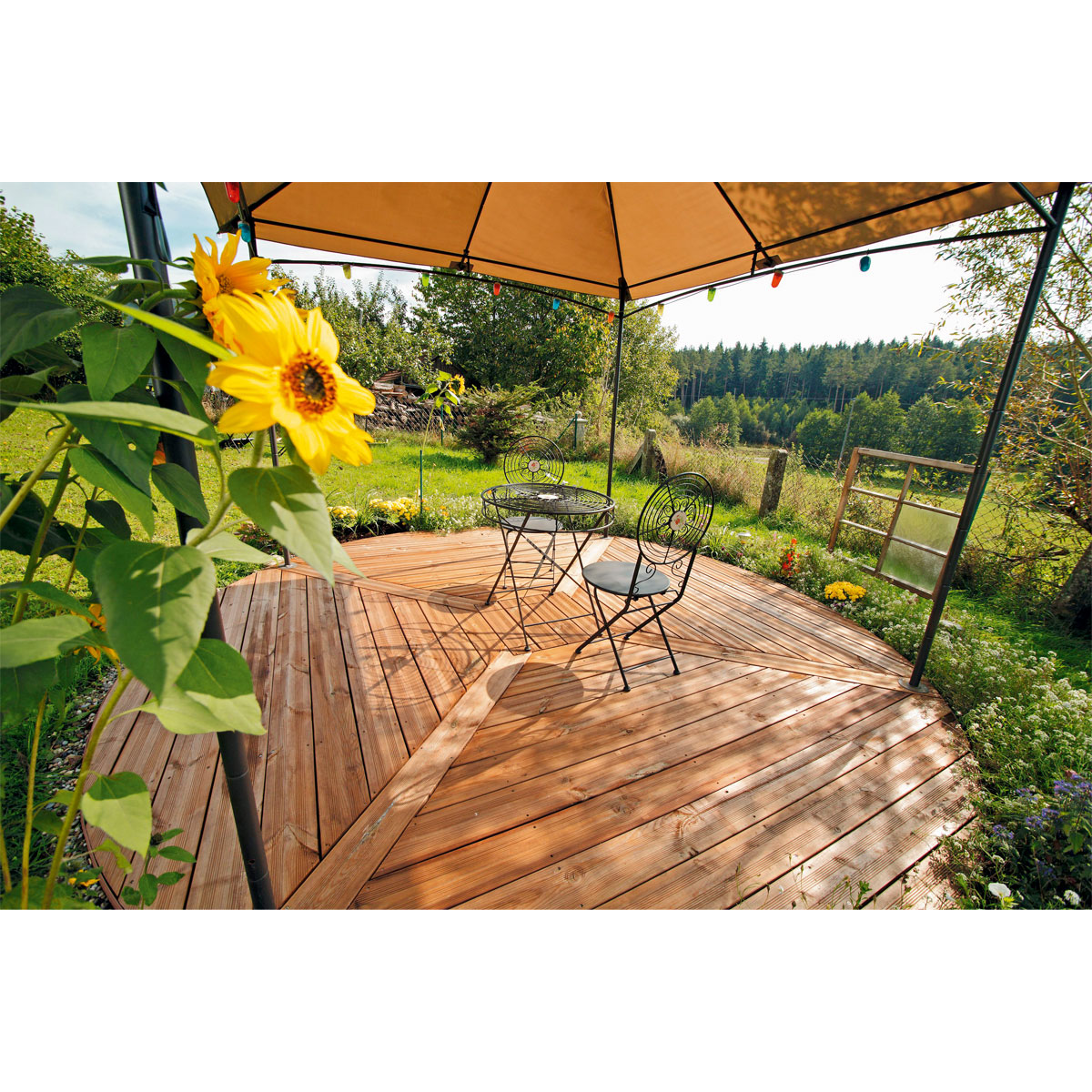 Rettenmeier Terrassendiele Kiefer/Teak 200 x 14,5 x 2,8 cm Bild 4