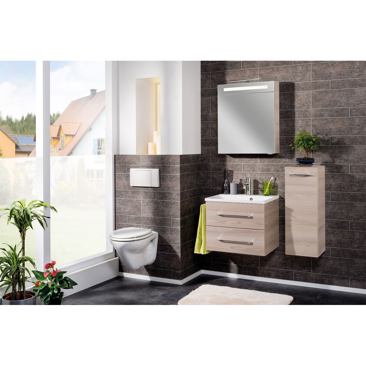 Fackelmann Waschtisch-Set B.clever 60 x 51 x 46 cm Alaska-Esche Bild 5