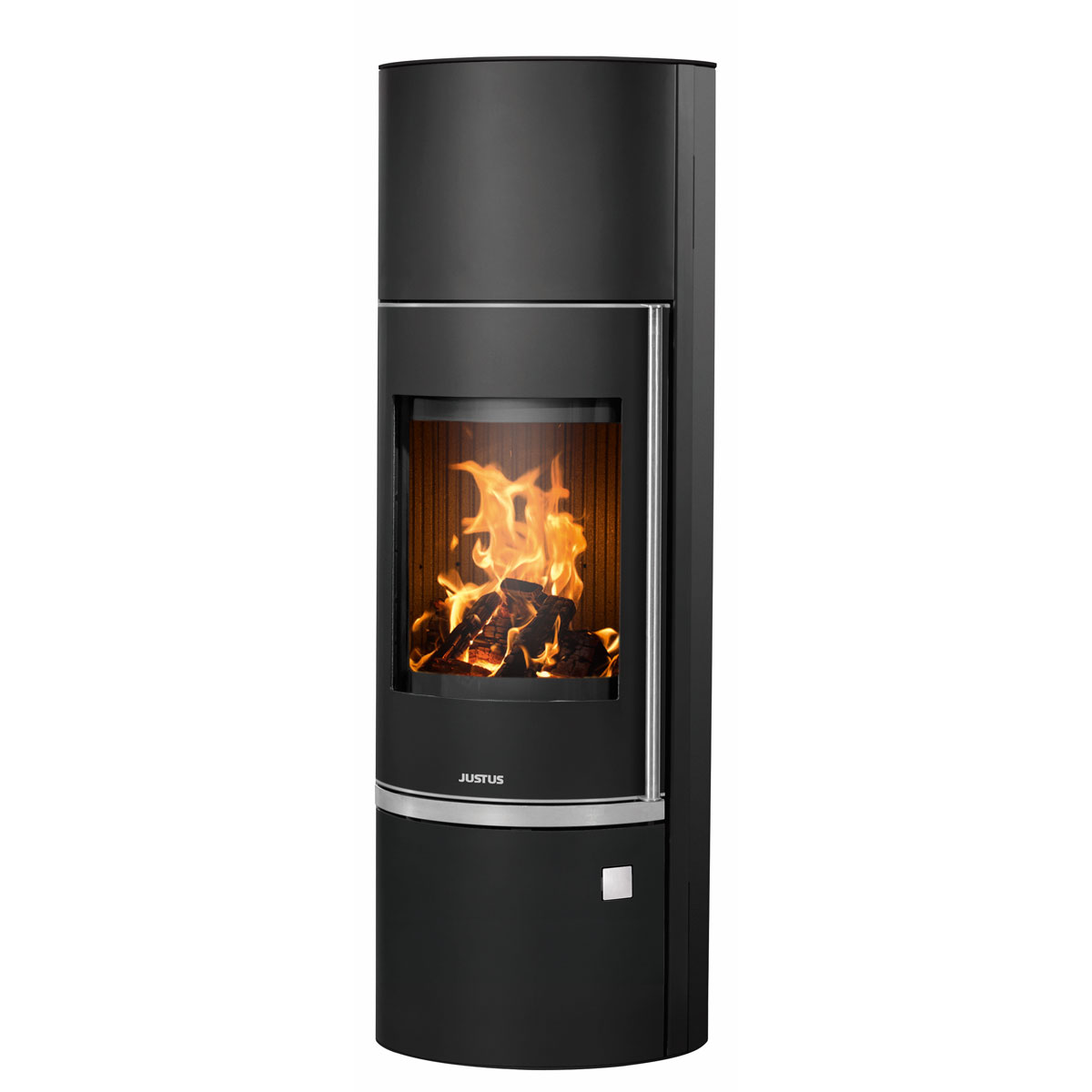 Kaminofen Faro Aqua 2.0 Stahl Schwarzmit Abdeckplatte Stahl Schwarz