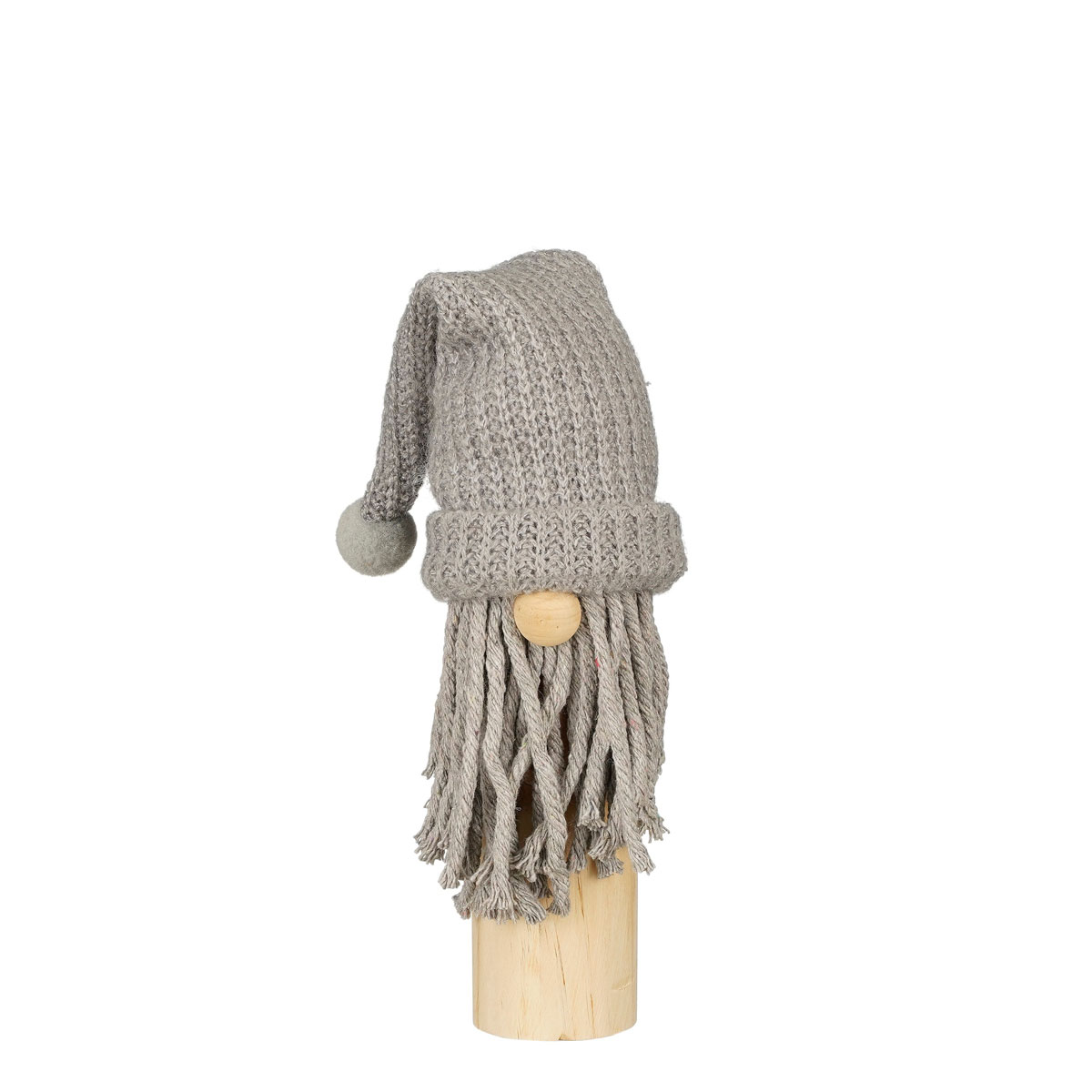 Dekoration Gnom grau FSC 100 Prozent 7 x 7 x 20 cm