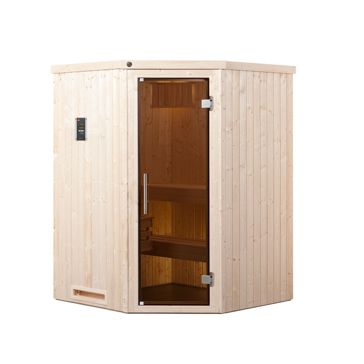 Weka Elementecksauna „Kiruna 1“ GT K, 3,6 kW Kompakt
