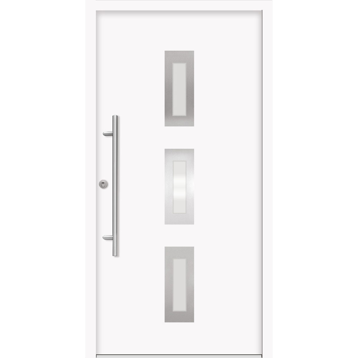 SplenDoor Premium-Haustür Passivedoor Aalborg energiesparend weiss 100 x 200 cm links