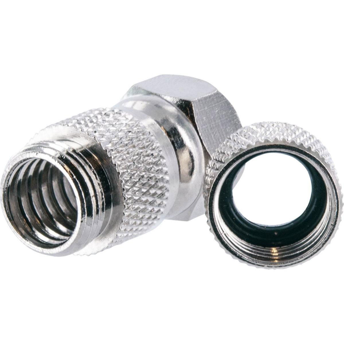 Schwaiger High-Quality F-Aufdrehstecker mit Dichtung 7 mm 2 Stück