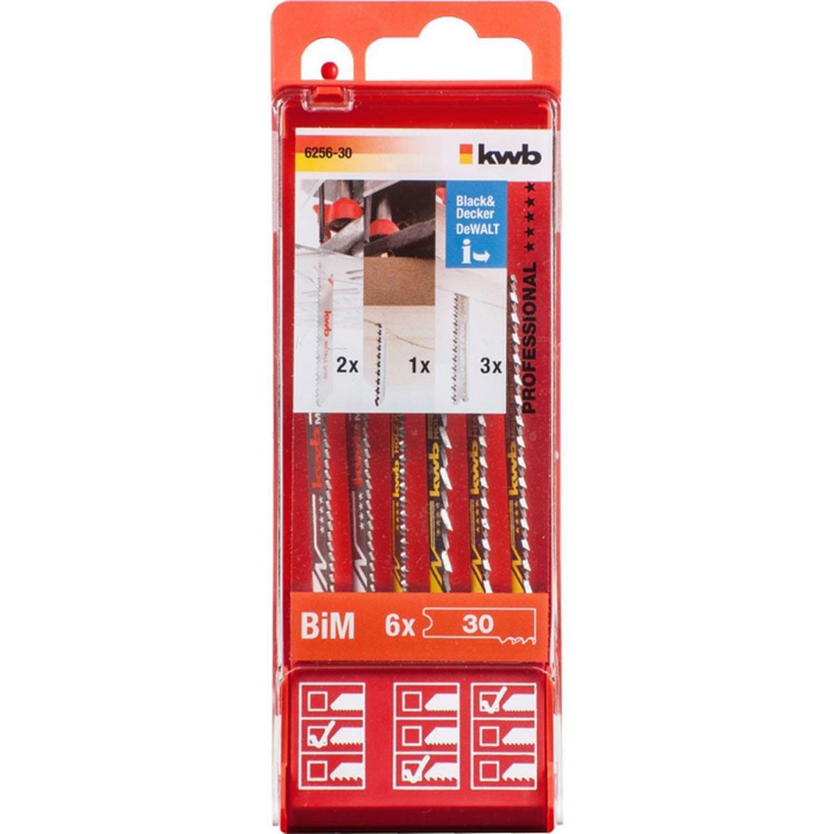 kwb  Stichsägeblätter-Set 6 teilig S30 Bild 2