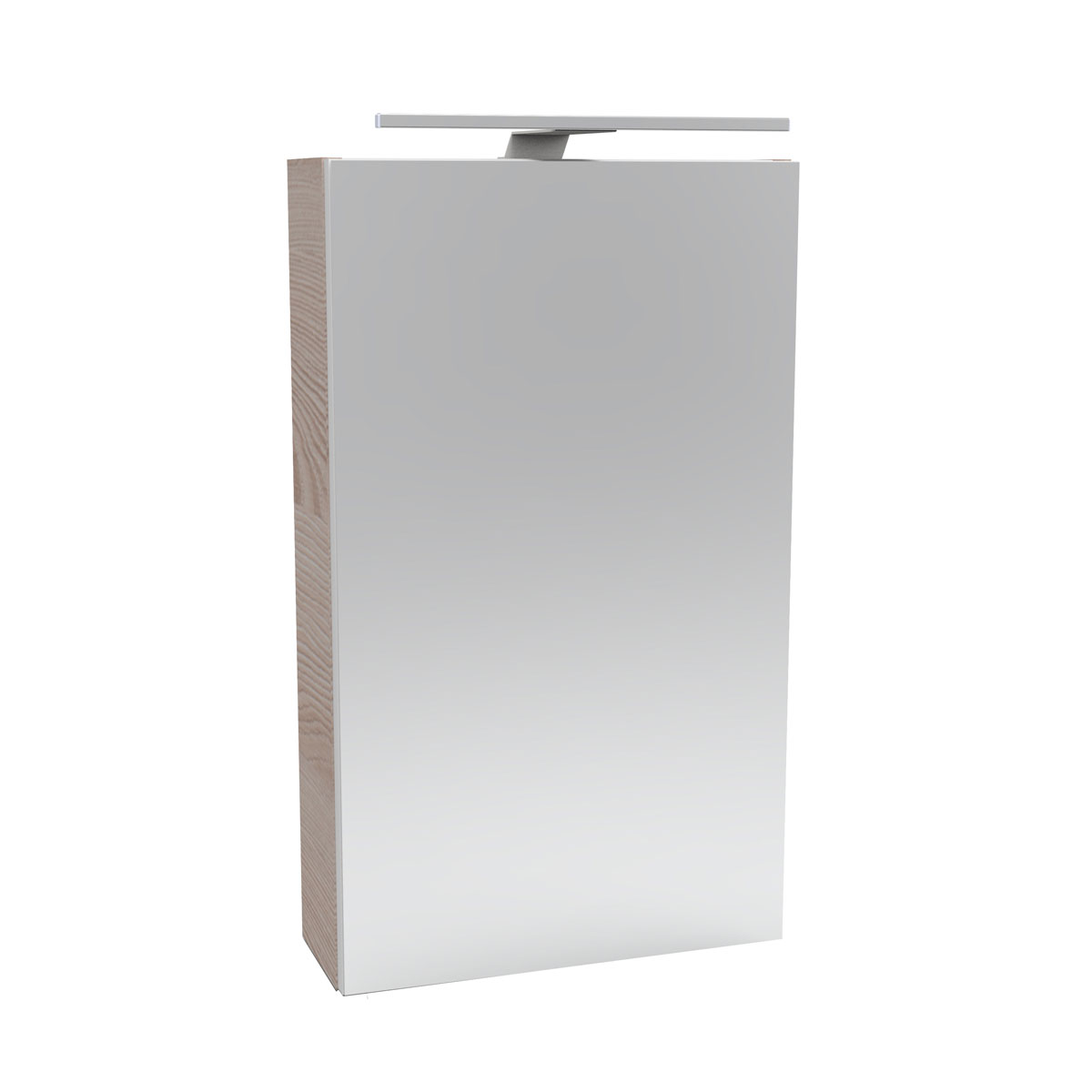 Fackelmann Gäste-WC Spiegelschrank links SBC 400 x 680 x 153 mm Alaska-Esche