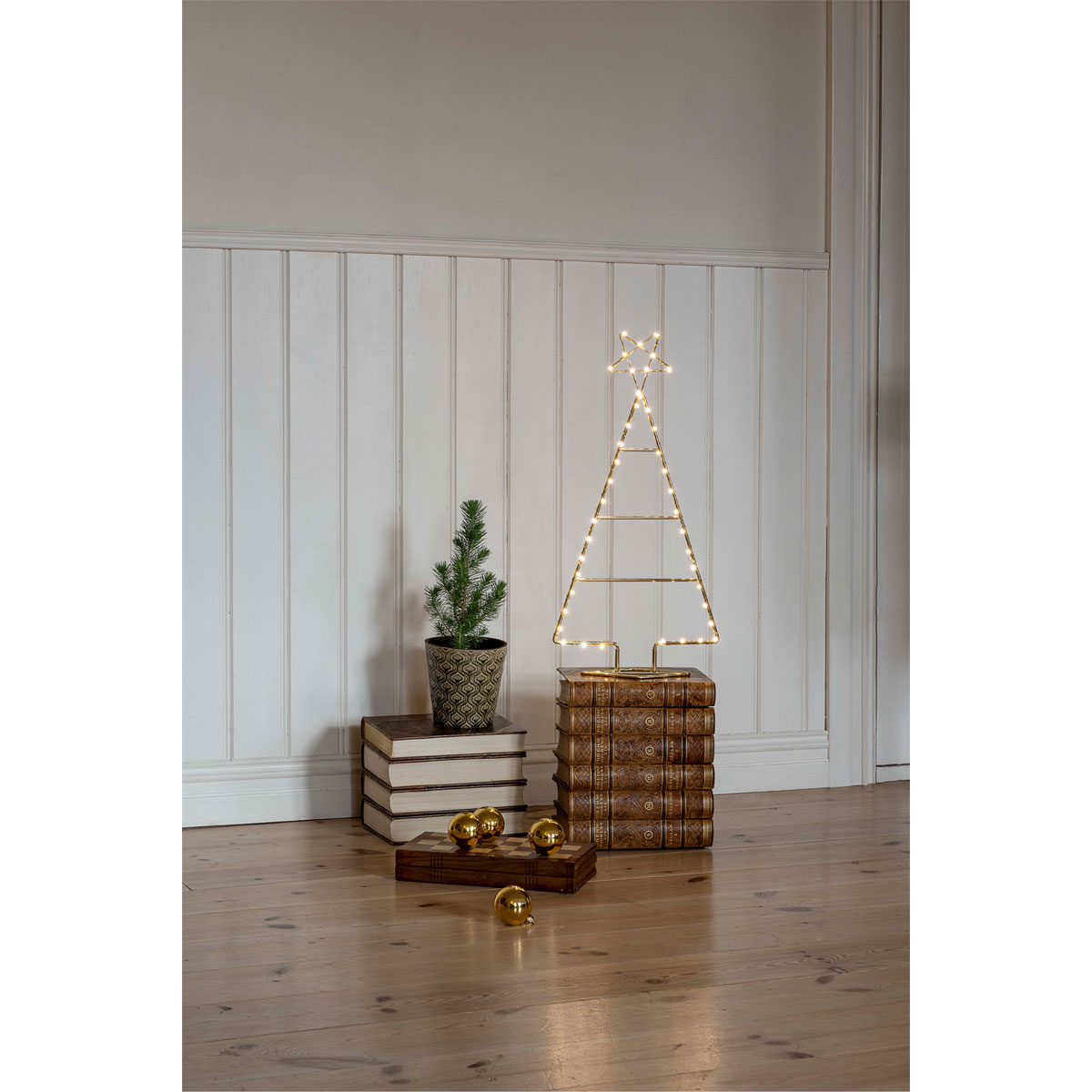 Konstsmide LED-Metallweihnachtsbaum messingfarben Bild 3