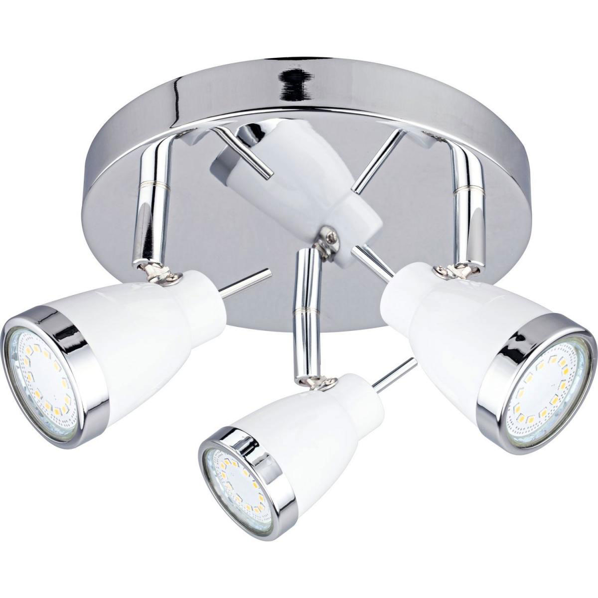 Flector LED-Spotserie Retro 3 Spots weiß