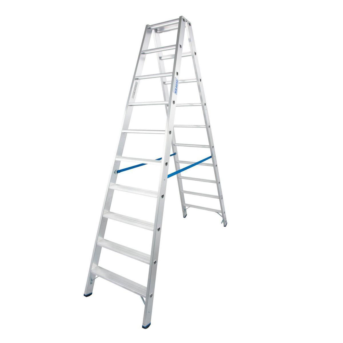 Krause Stufen-Doppelleiter Stabilo 2 x 10 Stufen Bild 1