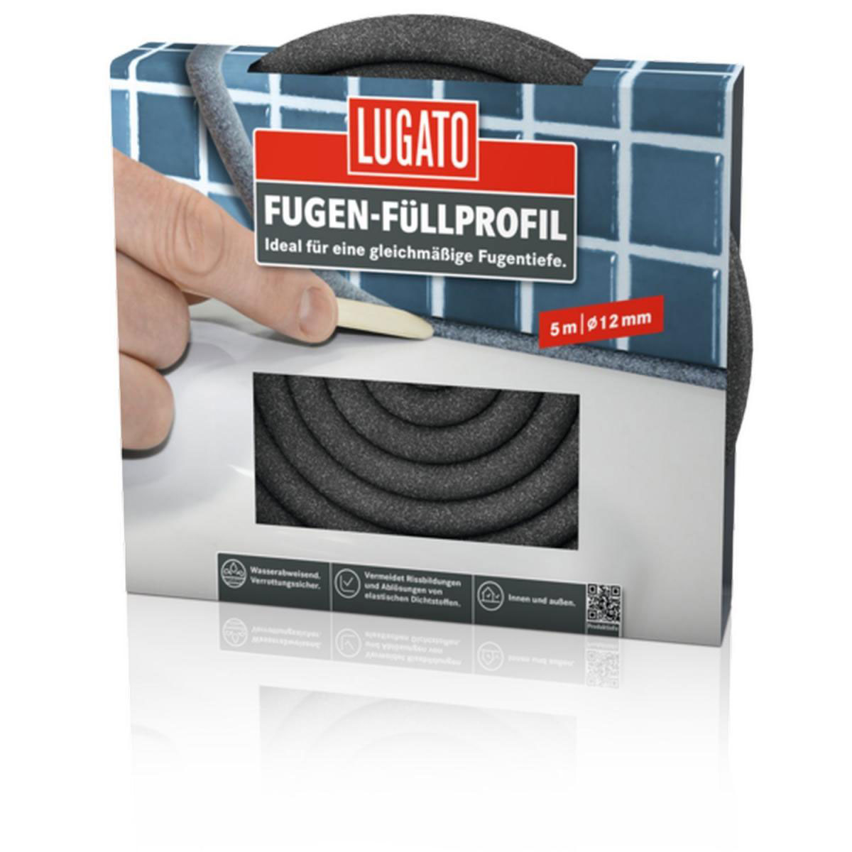 Lugato Fugen-Füllprofil 12 mm 5 m