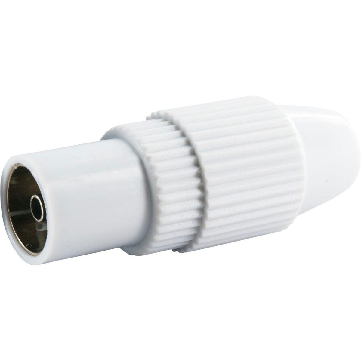 Schwaiger High-Quality IEC-Buchse quickFix weiß