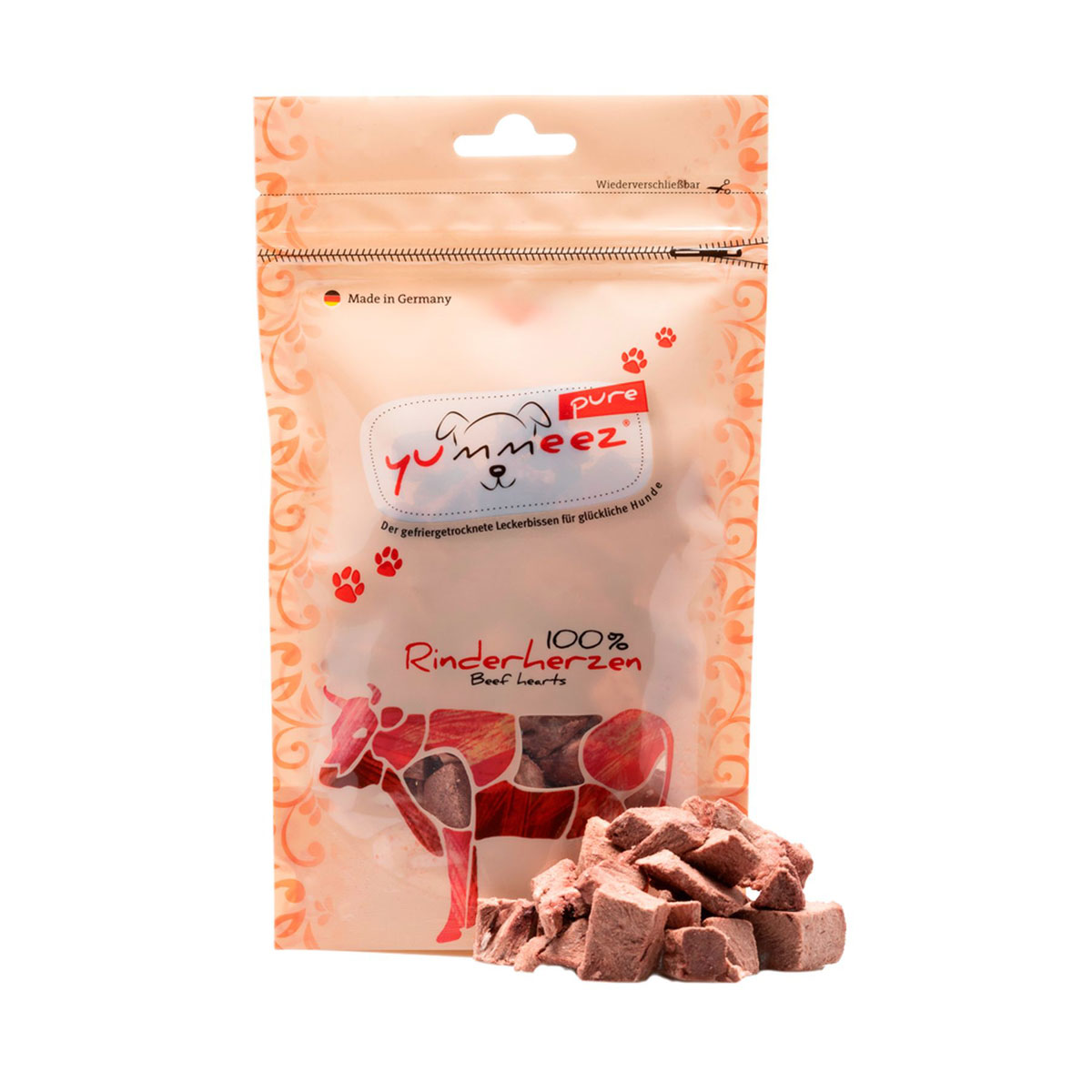 Yummeez  Dog Pure Rinderherzen 35g