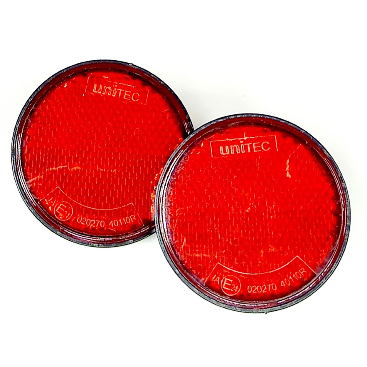 Unitec Anhänger-Heckreflektor rot 6 x 6 cm 2 Stk.