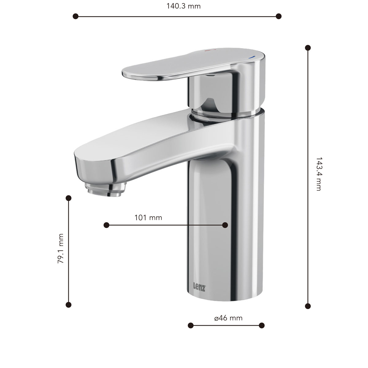 Lenz  Waschtischarmatur CALISTA chrom Bild 3