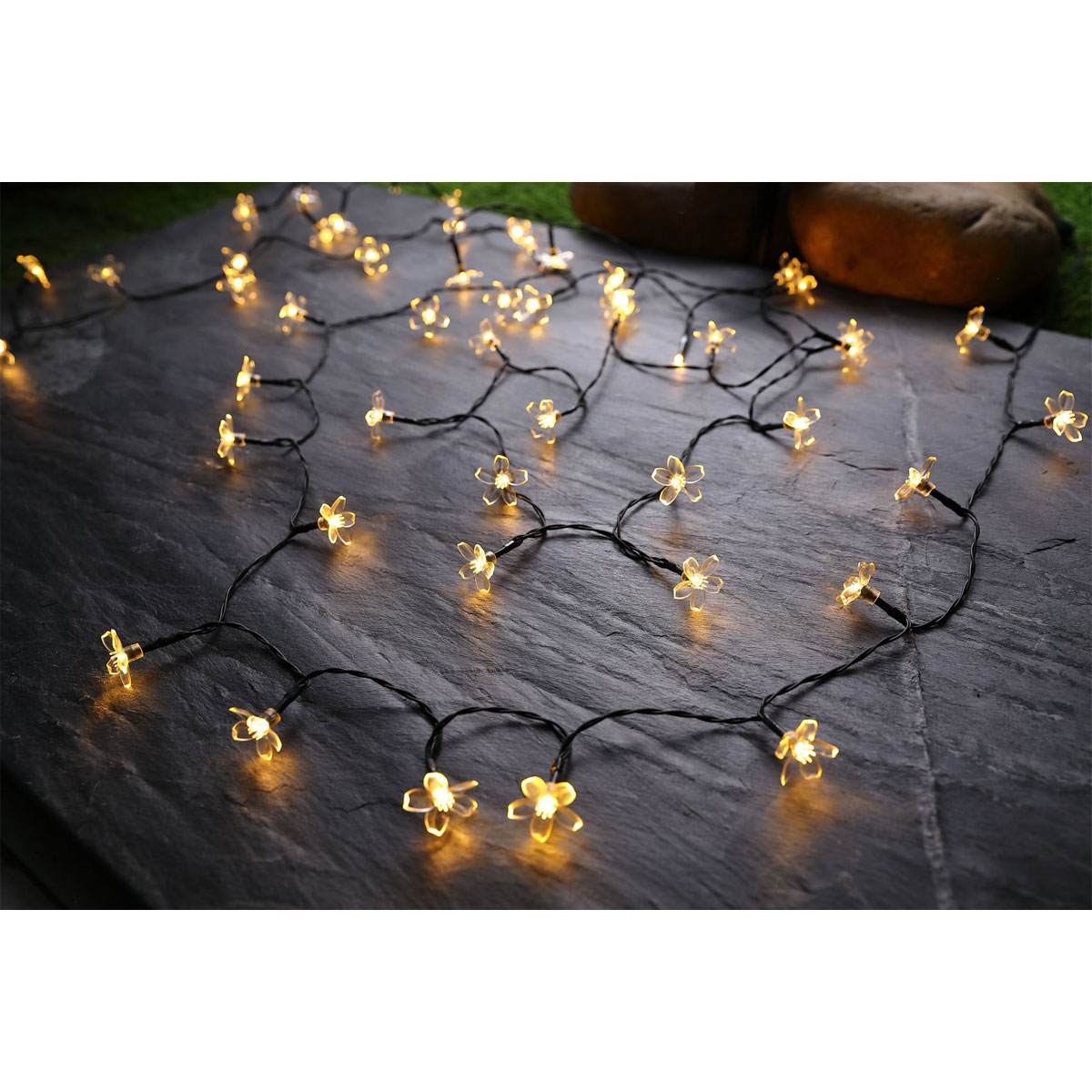 Flector Garten LED Solar Lichterkette Flower Bild 2