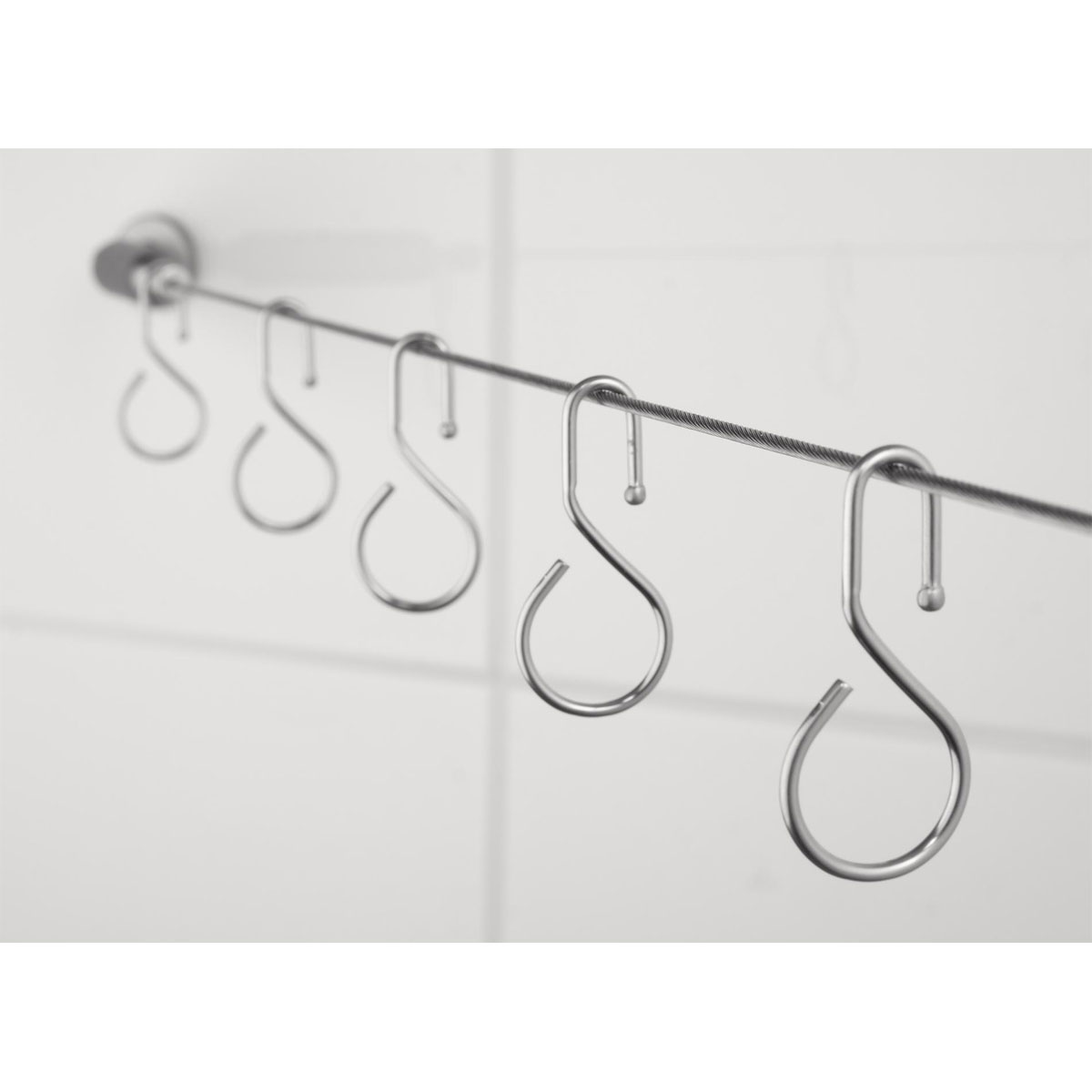Valblue  Seilspanngarnitur für Duschvorhänge 3 m chrom