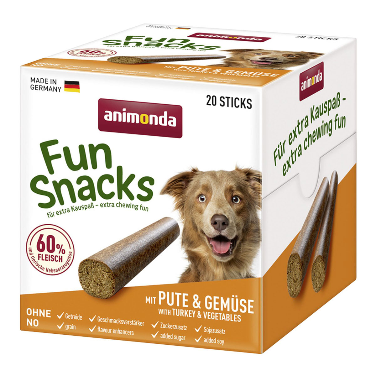 animonda  Snack Fun mit Pute+Gemüse 20 Sticks