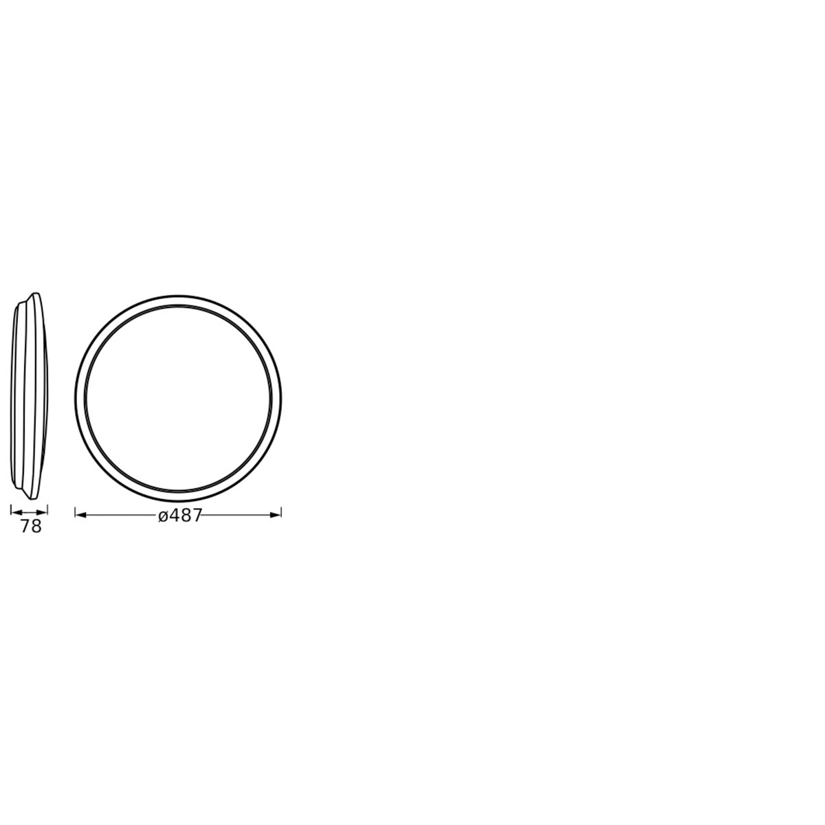 Ledvance Orbis Dublin 490 mm 36W  830 Silber Bild 12