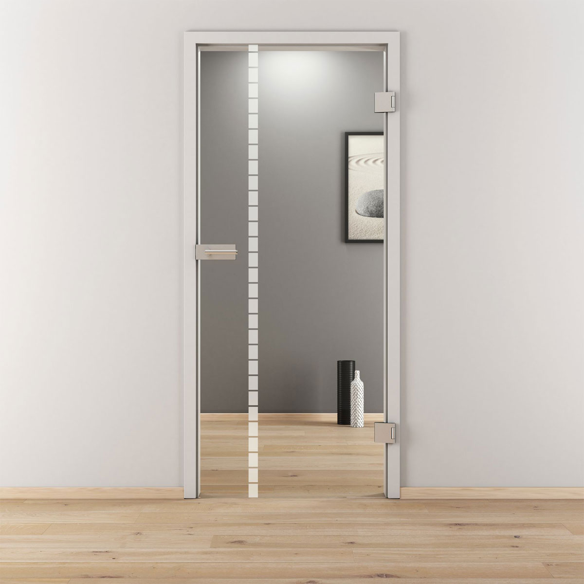 Novadoors Glasdrehtür NOVA 598 klar 70,9 x 197,2 cm Rechts