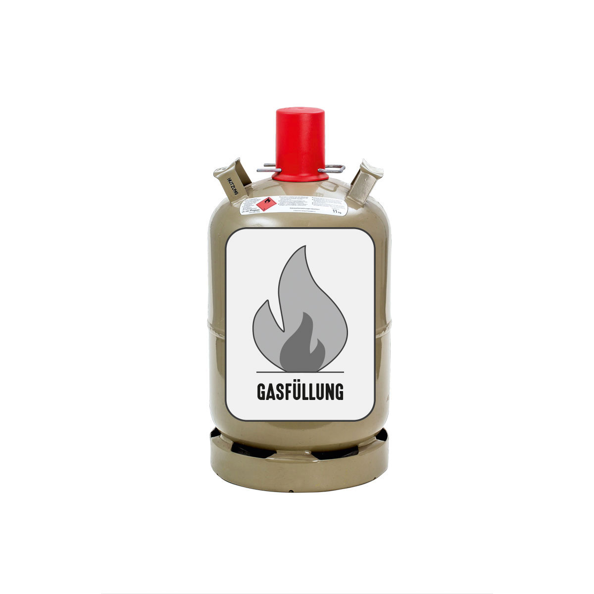 Propangas-Eigentumsflasche Stahl 5 kg Füllung zzgl Pfand