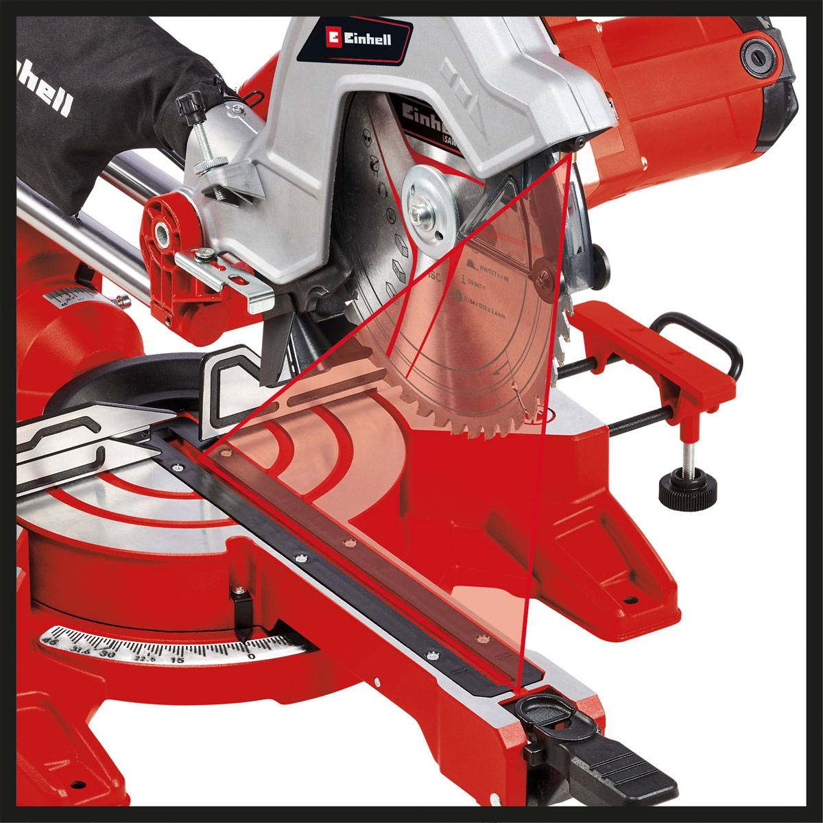 Einhell  Zug-Kapp-Gehrungssäge TC-SM 254 Bild 4