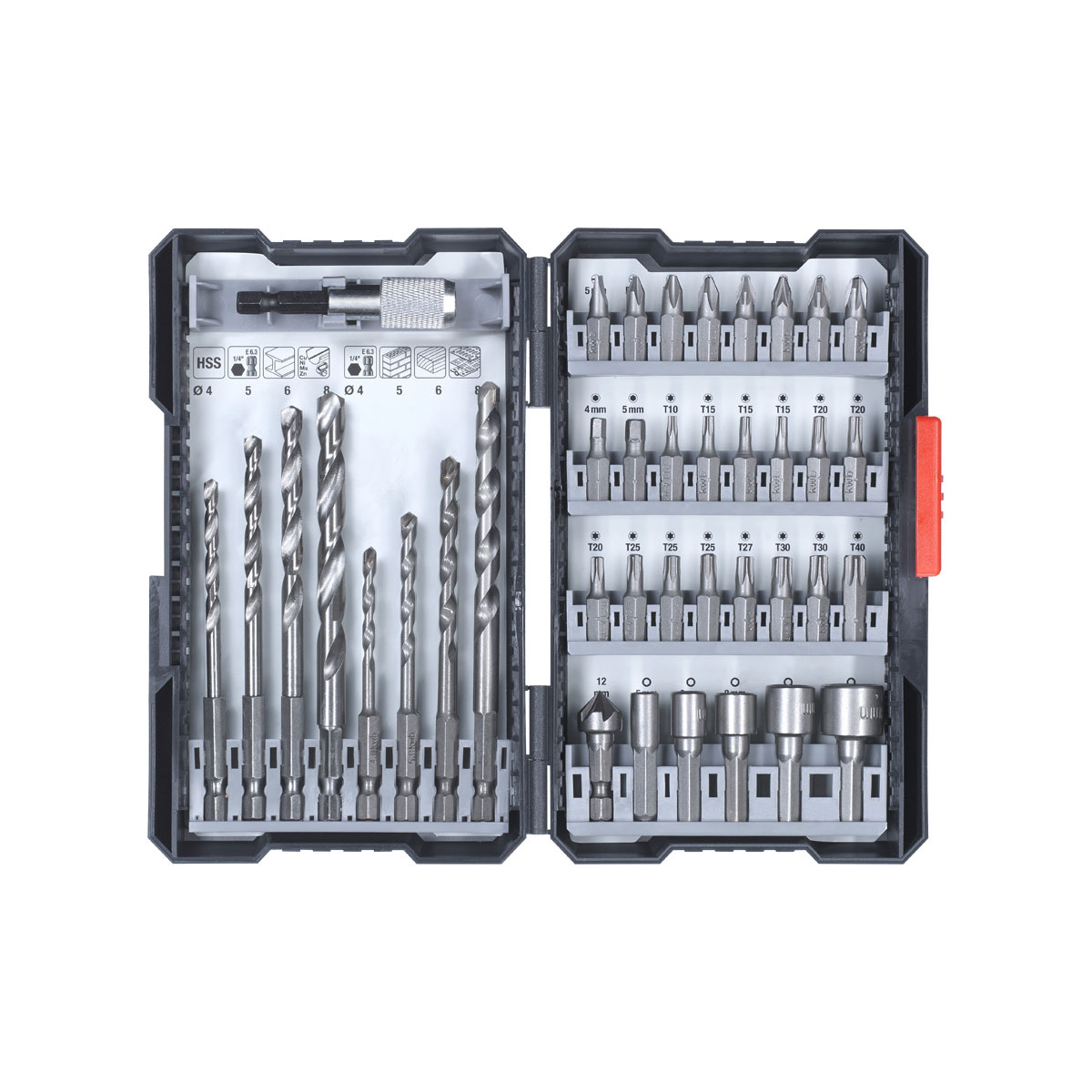kwb  Bit-Bohrerbox 39 teilig inklusive L-Box